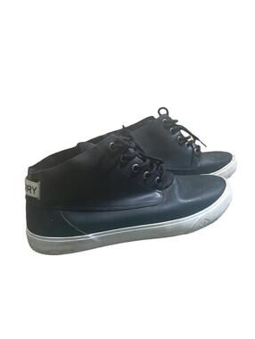 Sperry Cutwater Chukka Men Rubber Boots Black Sz 10 High Top Sneaker STS16501